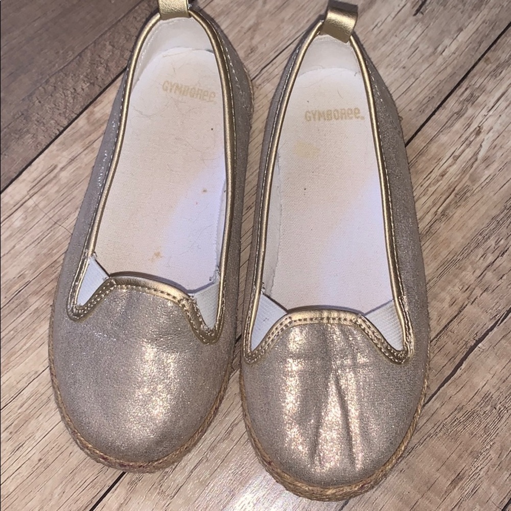 Gymboree girls Gold Espadrilles Slip-on Shoes 12